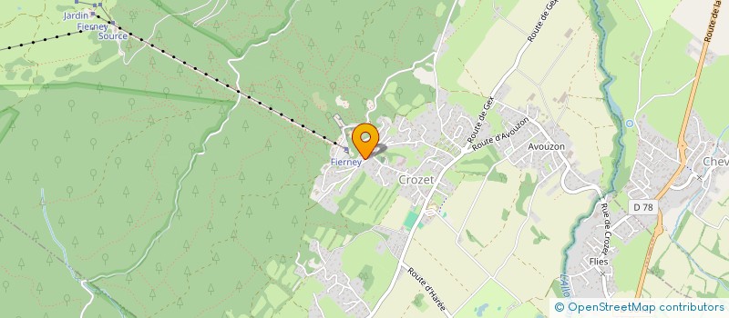 localisation de l'entreprise VIZET à CROZET