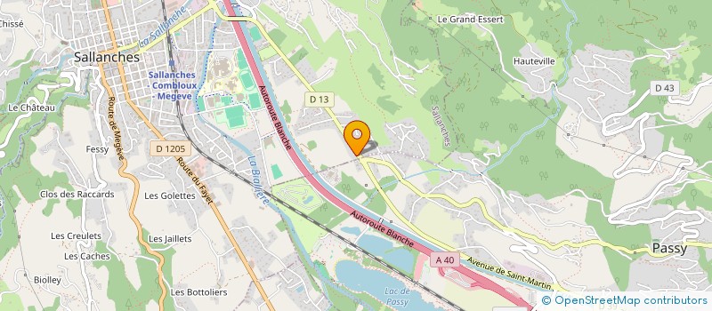 localisation de l'entreprise VIZET ADFP à SALLANCHES
