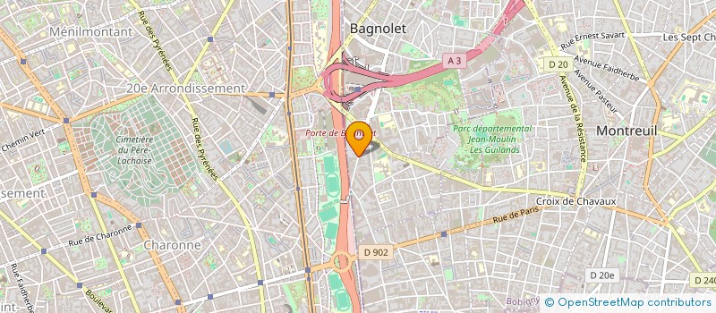 localisation de l'entreprise VIZIRADIO à BAGNOLET