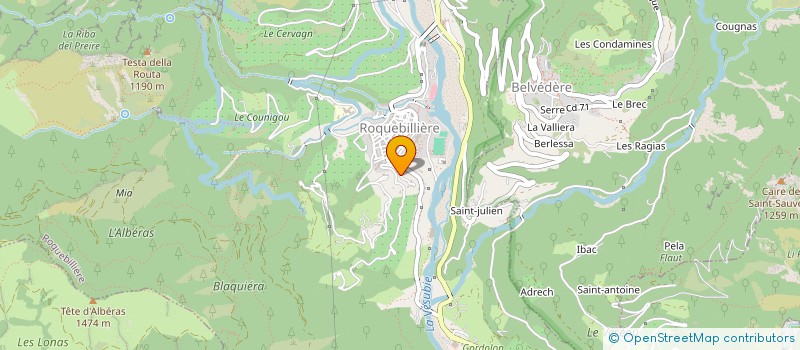 localisation de l'entreprise VIZITEU  ROQUEBILLIERE