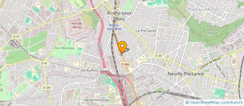 localisation de l'entreprise VIZUAL PUSH à ROSNY-SOUS-BOIS