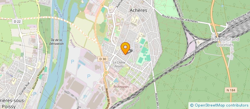 localisation de l'entreprise VIZYION SCENIK  ACHERES