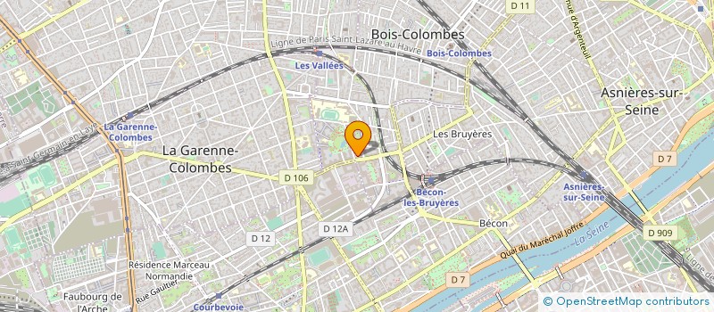 localisation de l'entreprise VIZZEO à BOIS-COLOMBES