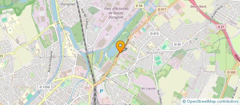 localisation de l'entreprise VJ NEGOCE  WAZIERS