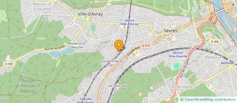 localisation de l'entreprise VJ&T à CHAVILLE