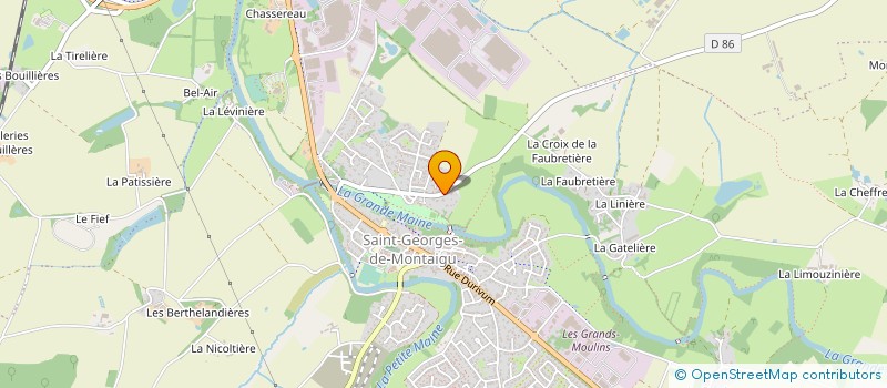localisation de l'entreprise VJ2M à MONTAIGU-VENDEE