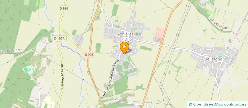 localisation de l'entreprise VJ2PR  ASNIERES-LES-DIJON