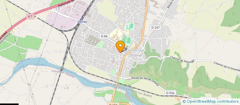 localisation de l'entreprise VJA HOLDING  LIVRON-SUR-DROME