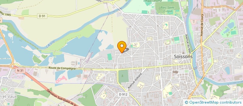 localisation de l'entreprise VJAM à SOISSONS