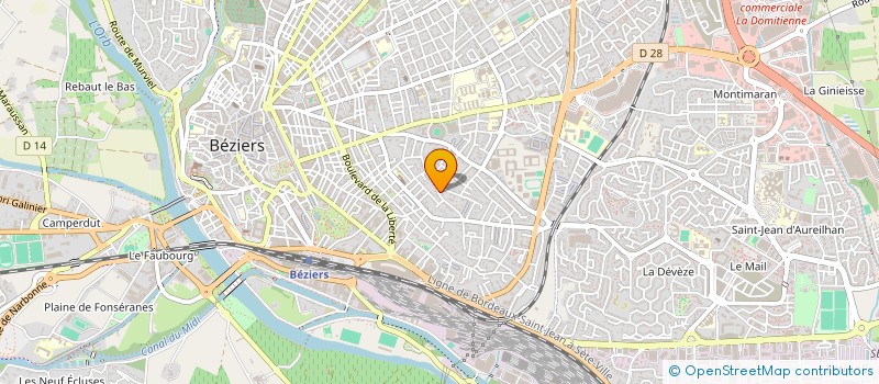 localisation de l'entreprise VJBC INVEST à BEZIERS