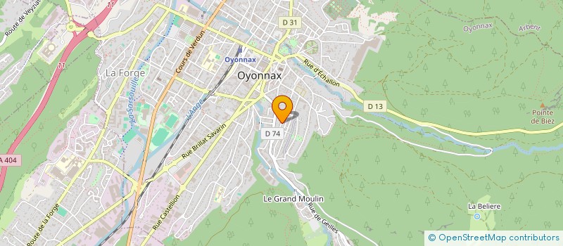 localisation de l'entreprise VJBV à OYONNAX