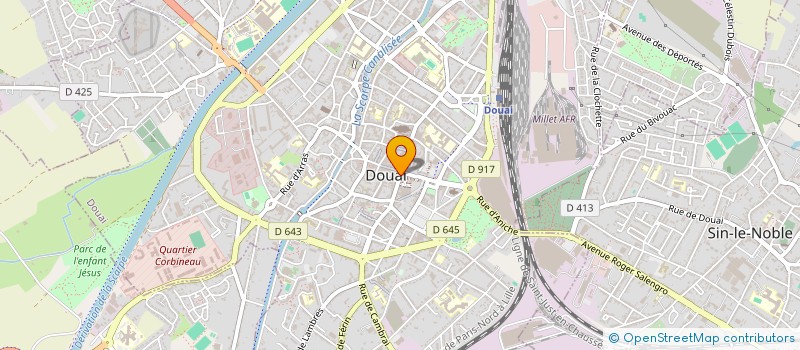 localisation de l'entreprise VJC à DOUAI