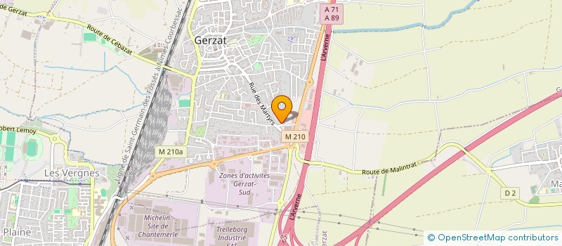 localisation de l'entreprise VJC DISTRIBUTION à GERZAT