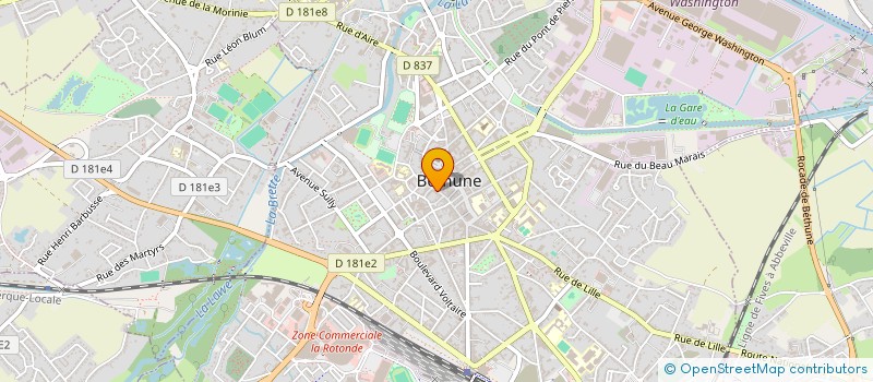 localisation de l'entreprise VJEC à BETHUNE