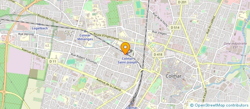 localisation de l'entreprise VJER  COLMAR