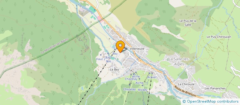 localisation de l'entreprise VJF à LA SALLE-LES-ALPES