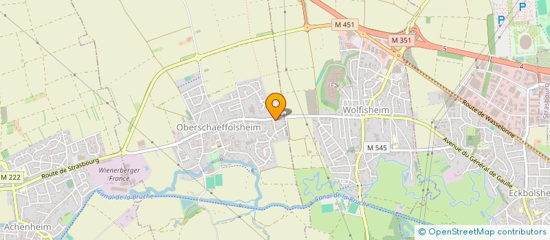 localisation de l'entreprise VJFIT  OBERSCHAEFFOLSHEIM