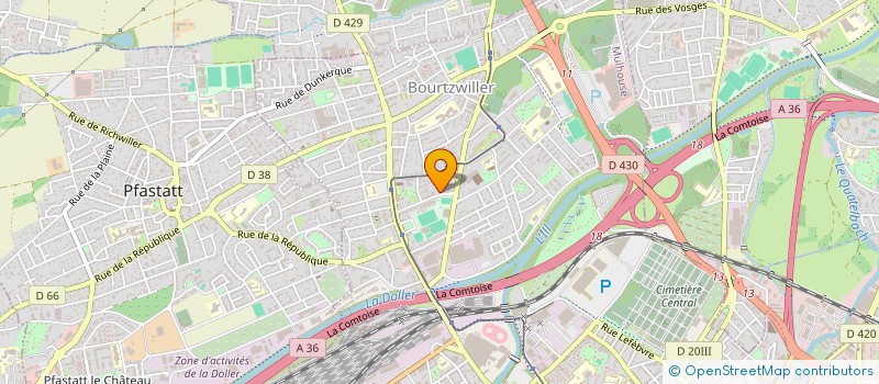 localisation de l'entreprise VJH DIFFUSION  MULHOUSE