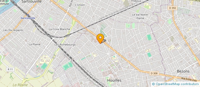 localisation de l'entreprise VJLV DANTAS  HOUILLES