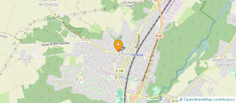 localisation de l'entreprise VJR à ETRECHY