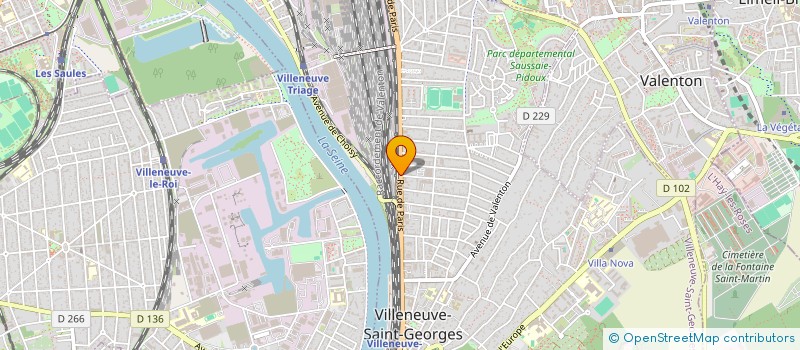 localisation de l'entreprise VK BAT  VILLENEUVE-SAINT-GEORGES