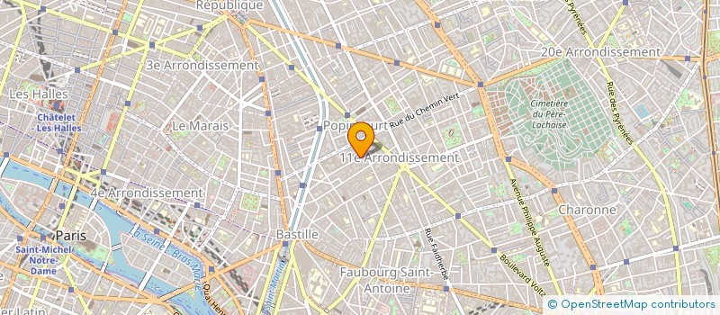 localisation de l'entreprise VK ONLIN à PARIS