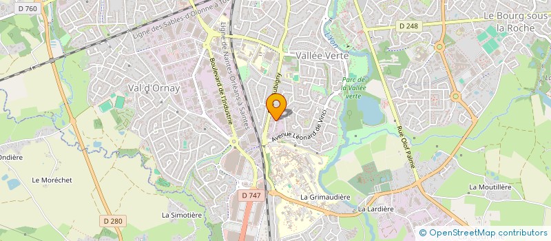 localisation de l'entreprise VK PAINT  LA ROCHE-SUR-YON