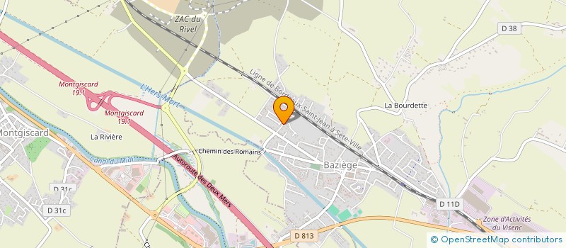 localisation de l'entreprise VK TAXI ET SERVICES  BAZIEGE