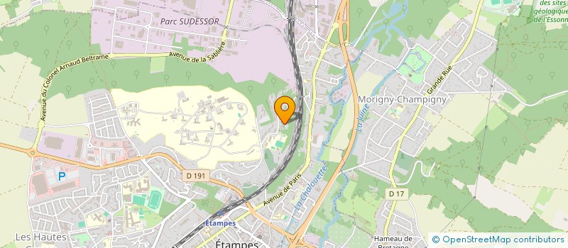localisation de l'entreprise VK TRAVAUX PUBLICS à ETAMPES