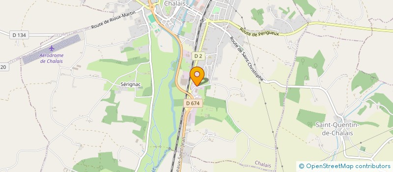 localisation de l'entreprise VK2A à CHALAIS
