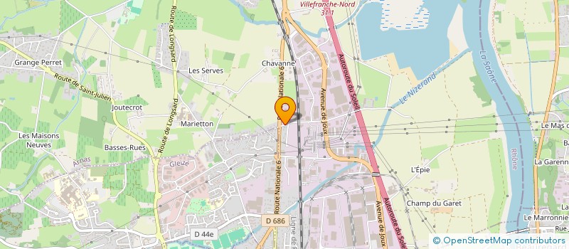 localisation de l'entreprise VL  ARNAS