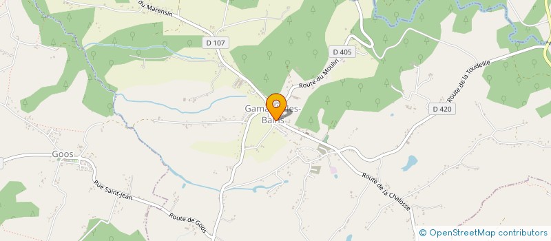 localisation de l'entreprise VL AUTO ECOLE  GAMARDE-LES-BAINS