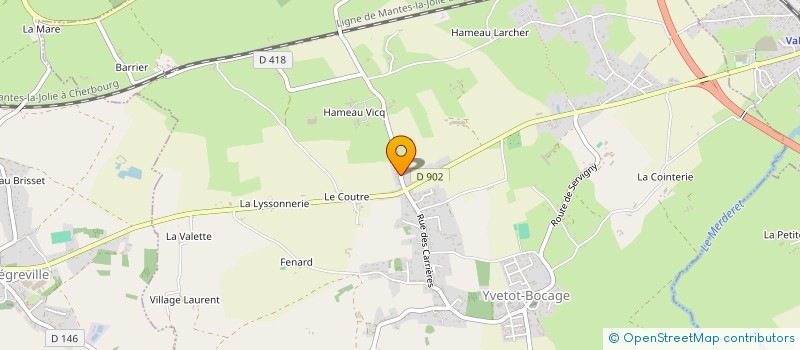 localisation de l'entreprise VL CONCEPT MENUISERIE  YVETOT-BOCAGE