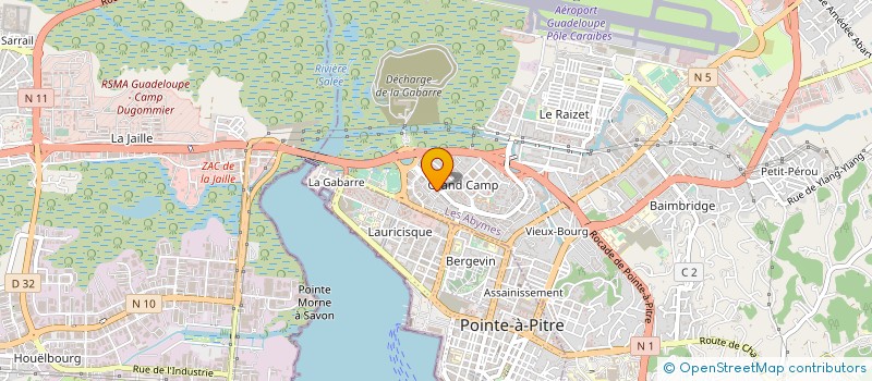localisation de l'entreprise VL LOCATION à LES ABYMES