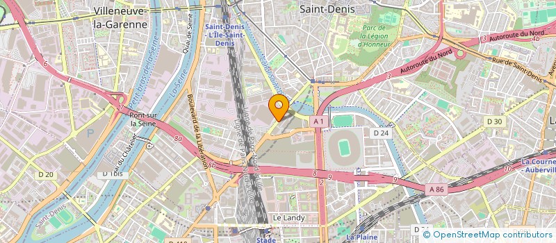 localisation de l'entreprise VL PRO EXPRESS à SAINT-DENIS