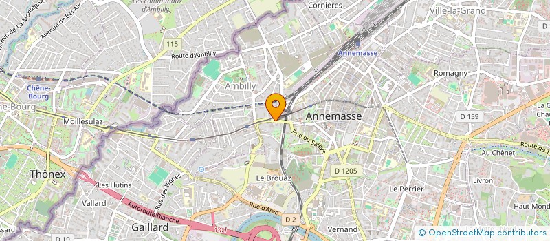 localisation de l'entreprise VL TRANSPORT EXPRESS  ANNEMASSE