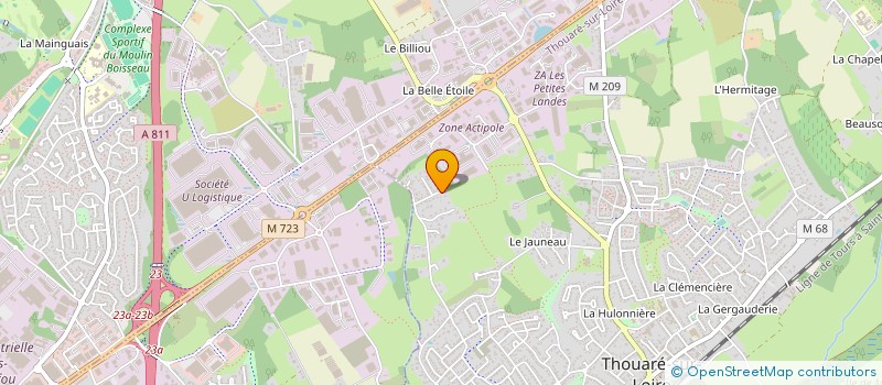 localisation de l'entreprise VLA  THOUARE-SUR-LOIRE