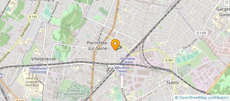 localisation de l'entreprise VLA BATI TRAVAUX à PIERREFITTE-SUR-SEINE