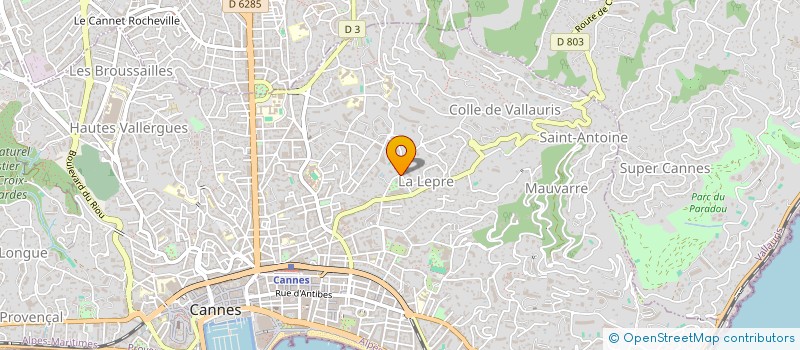 localisation de l'entreprise VLAD à LE CANNET