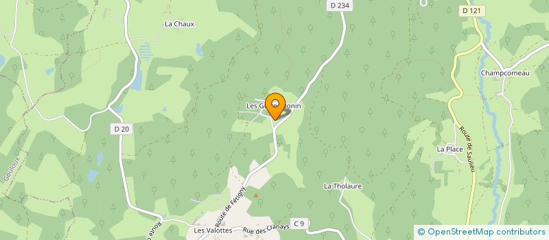 localisation de l'entreprise VLB à ALLIGNY-EN-MORVAN