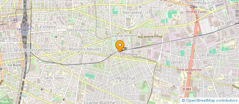 localisation de l'entreprise VLB BAT  VILLEURBANNE