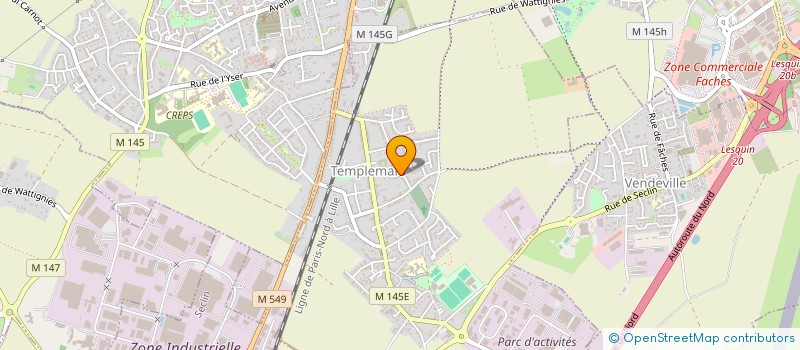 localisation de l'entreprise VLB CREW  TEMPLEMARS