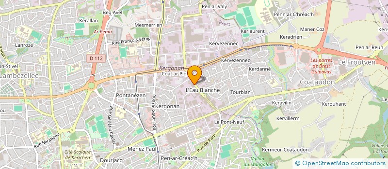 localisation de l'entreprise VLB VITRAGES à BREST