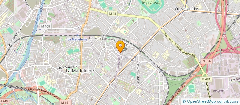 localisation de l'entreprise VLC TRANSPORT à MARCQ-EN-BARŒUL