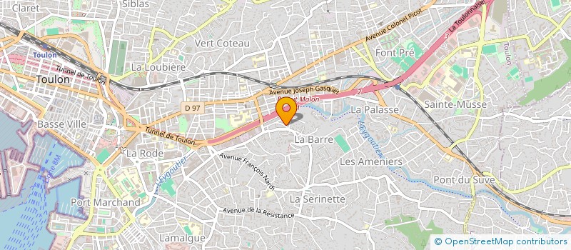 localisation de l'entreprise VLF  TOULON