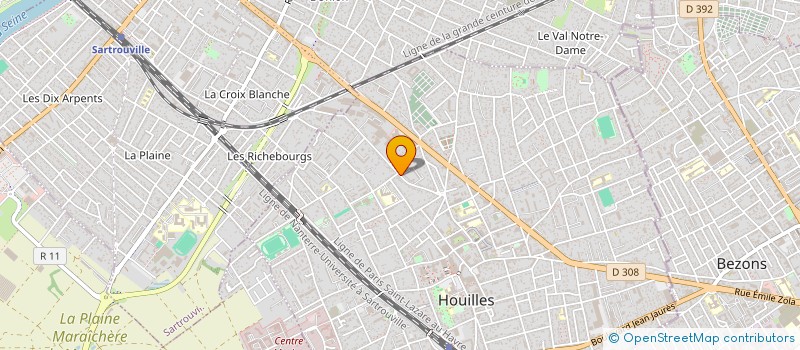 localisation de l'entreprise VLF & CO  HOUILLES