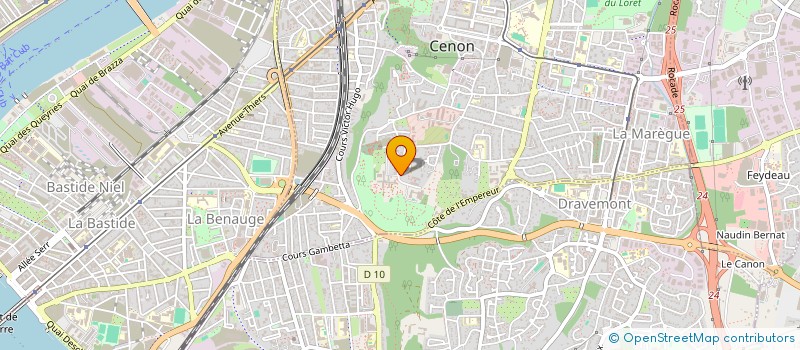 localisation de l'entreprise VLF PRESTA  CENON