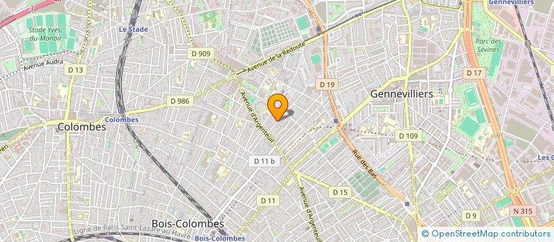 localisation de l'entreprise VLG BRAISE  ASNIERES-SUR-SEINE