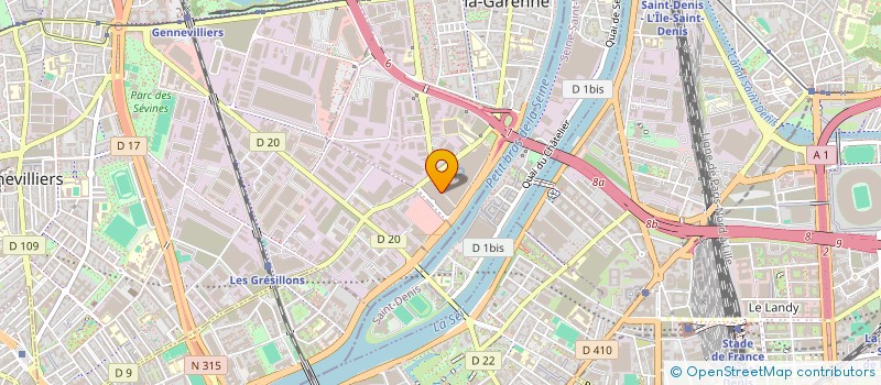 localisation de l'entreprise VLG NET  VILLENEUVE-LA-GARENNE