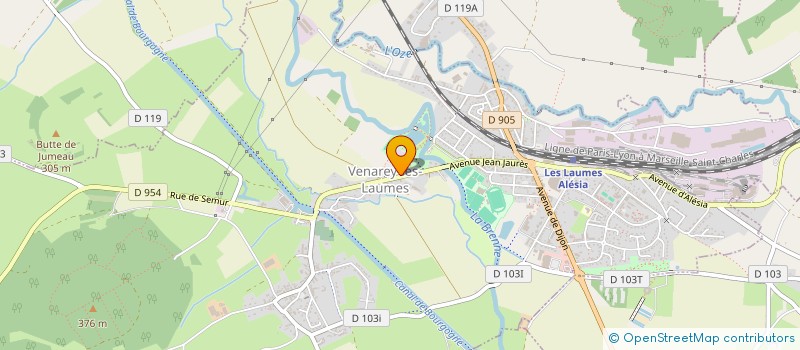 localisation de l'entreprise VLL ALESIA SEINE DEVELOPPEMENT  VENAREY-LES-LAUMES